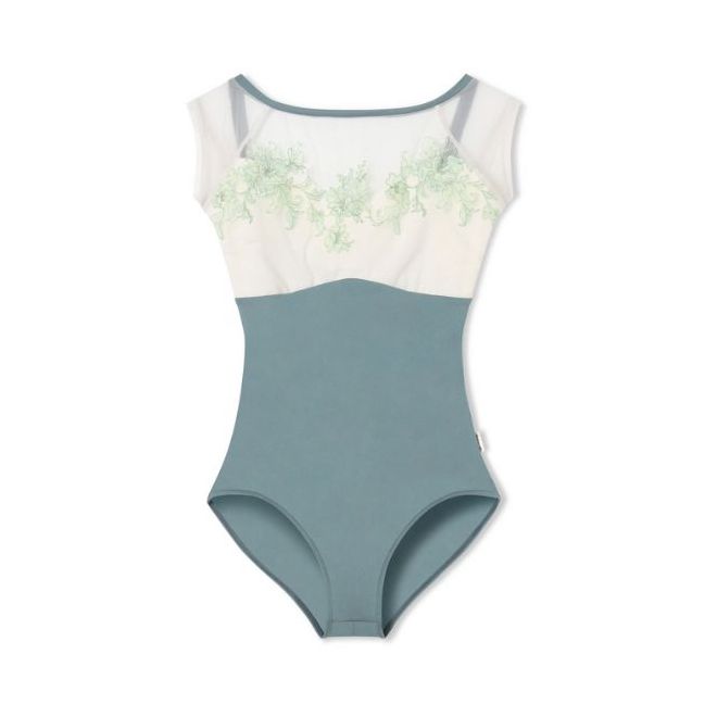NELA COLLECTION FRENCH-SLEEVED LEOTARD