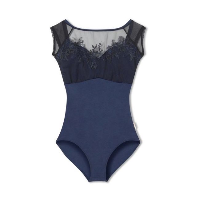 NELA COLLECTION FRENCH-SLEEVED LEOTARD