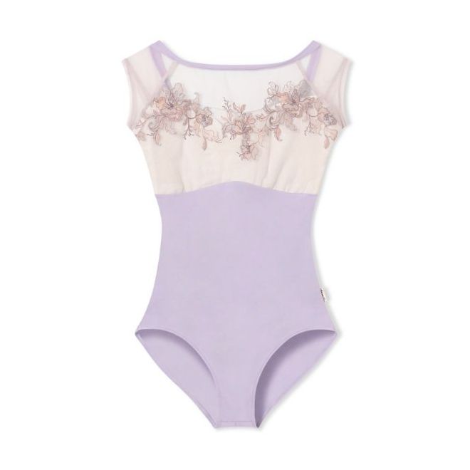 NELA COLLECTION FRENCH-SLEEVED LEOTARD