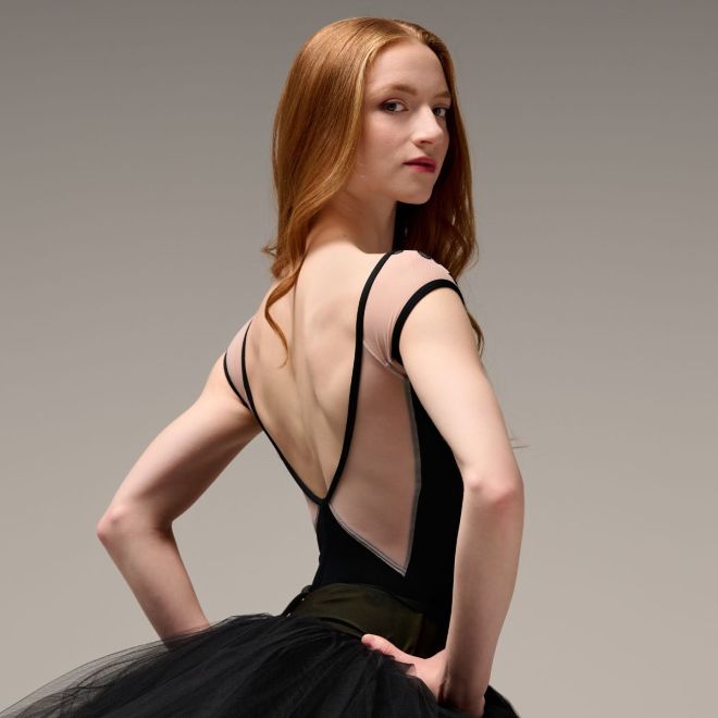 CATHERINE HURLIN FRENCH SLEEVED LEOTARD