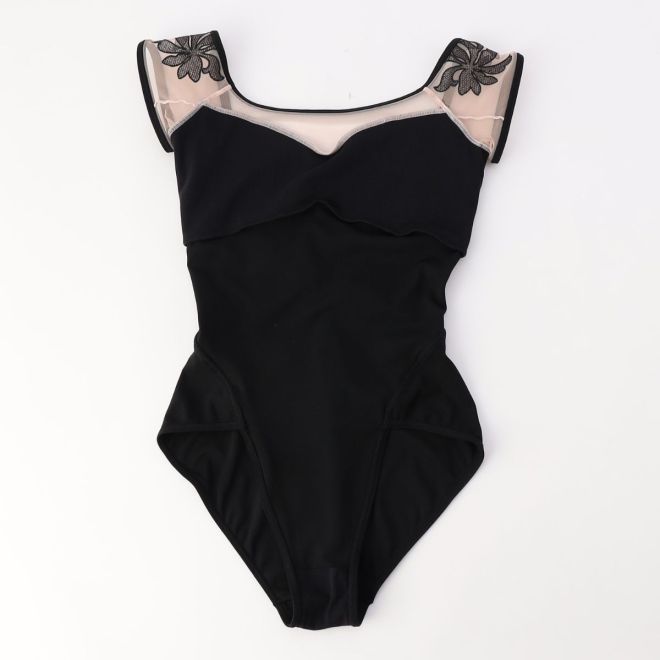 CATHERINE HURLIN FRENCH SLEEVED LEOTARD