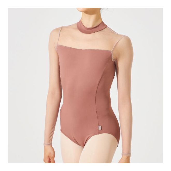 NELACOLLECTION MESH LONG-SLEEVED LEOTARD