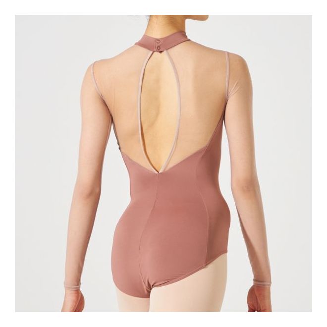 NELACOLLECTION MESH LONG-SLEEVED LEOTARD