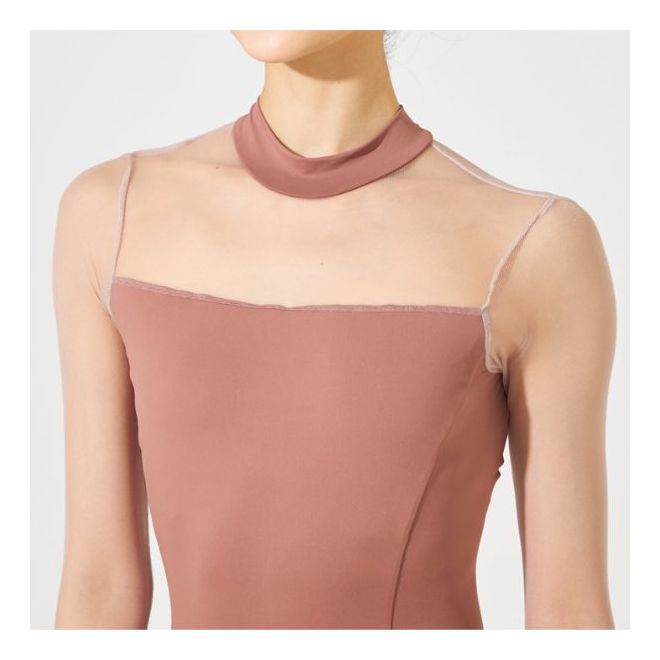 NELACOLLECTION MESH LONG-SLEEVED LEOTARD