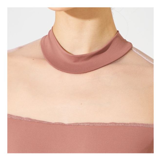NELACOLLECTION MESH LONG-SLEEVED LEOTARD