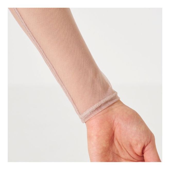 NELACOLLECTION MESH LONG-SLEEVED LEOTARD
