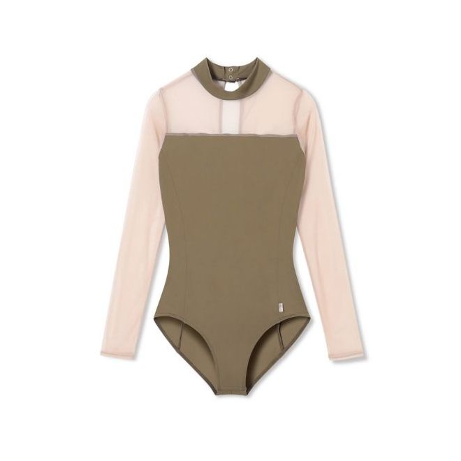 NELACOLLECTION MESH LONG-SLEEVED LEOTARD