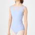 CHACOTT TANK-SLEEVED LEOTARD WITH MESH