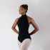 HALTER LEOTARD WITH HIGH NECK