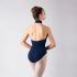 HALTER LEOTARD WITH HIGH NECK