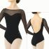 NELA COLLECTION, LONG SLEEVES LEOTARD