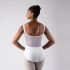 BOATNECK LEOTARD WITH LACE AND MESH OVERLAY