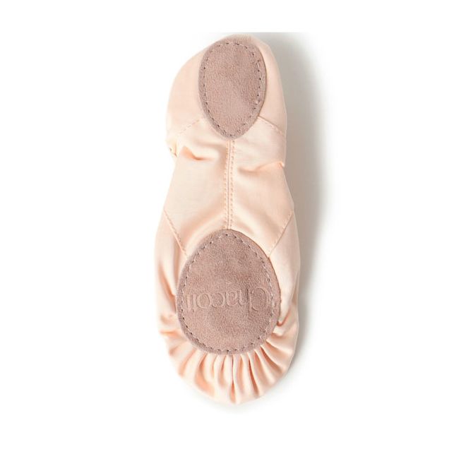 SPLIT-SOLE STRETCH CANVAS BALLET SLIPPER