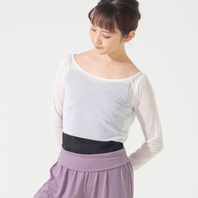 CHACOTT MESH CROPPED TOP