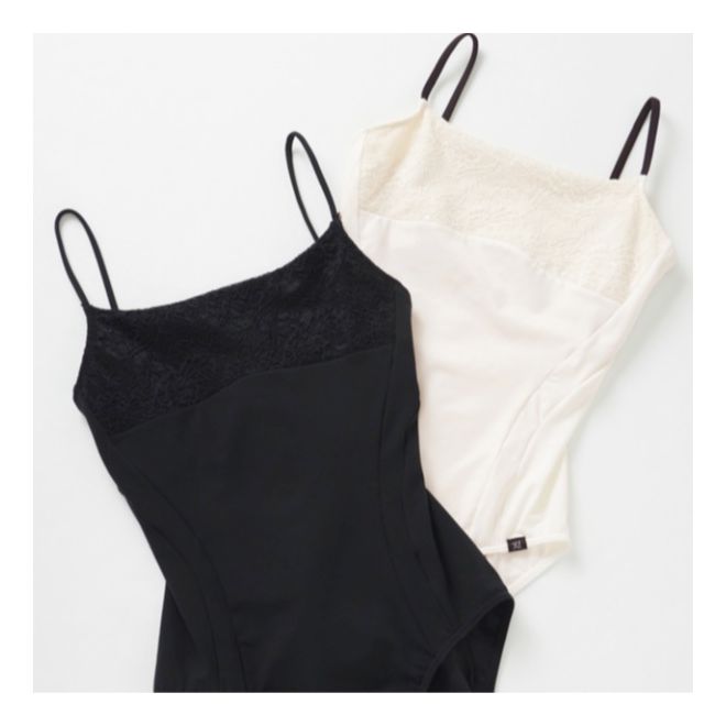 HANNAH O’NEILL CAMISOLE LEOTARD WITH LACE UPPER