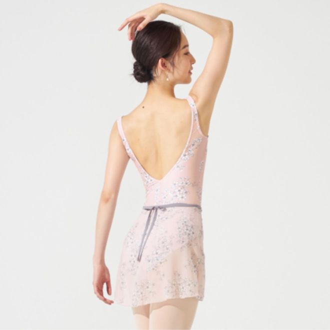 MAY NAGAHISA CHERRY BLOSSOM TANK SLEEVED LEOTARD