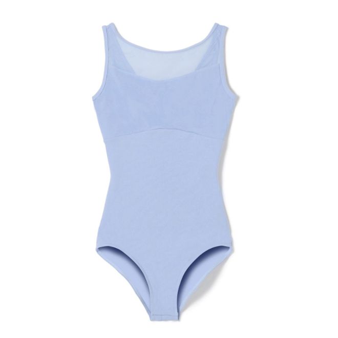 CHACOTT TANK-SLEEVED LEOTARD WITH MESH