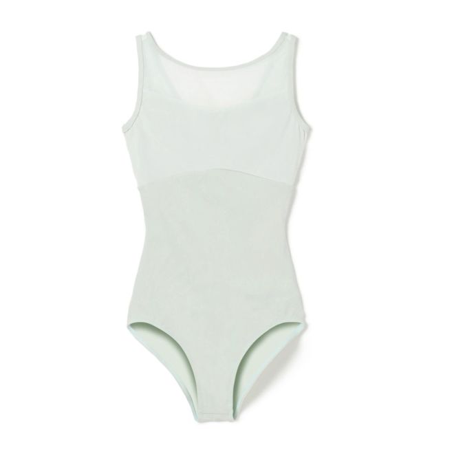 CHACOTT TANK-SLEEVED LEOTARD WITH MESH