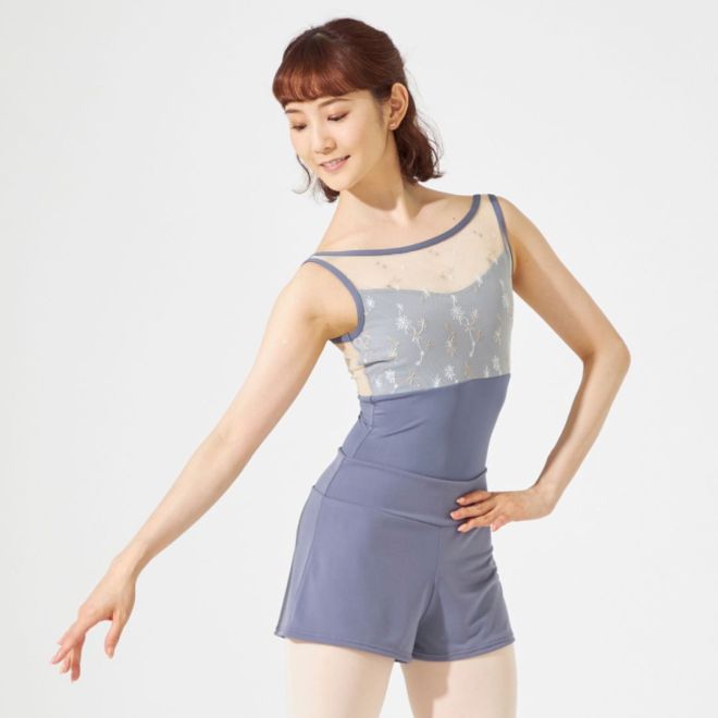 CHACOTT LEOTARD WITH EMBROIDERED UPPER