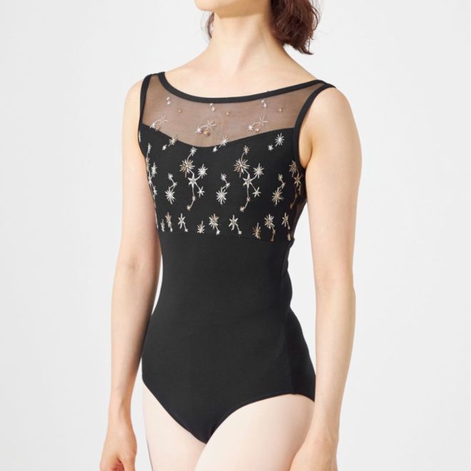CHACOTT LEOTARD WITH EMBROIDERED UPPER