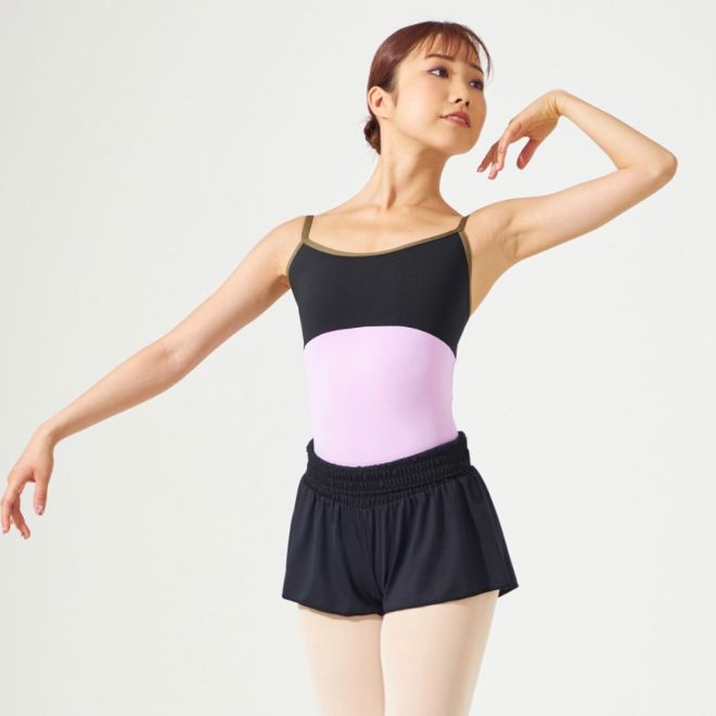 CHACOTT COLOR-BLOCK STYLE CAMISOLE LEOTARD