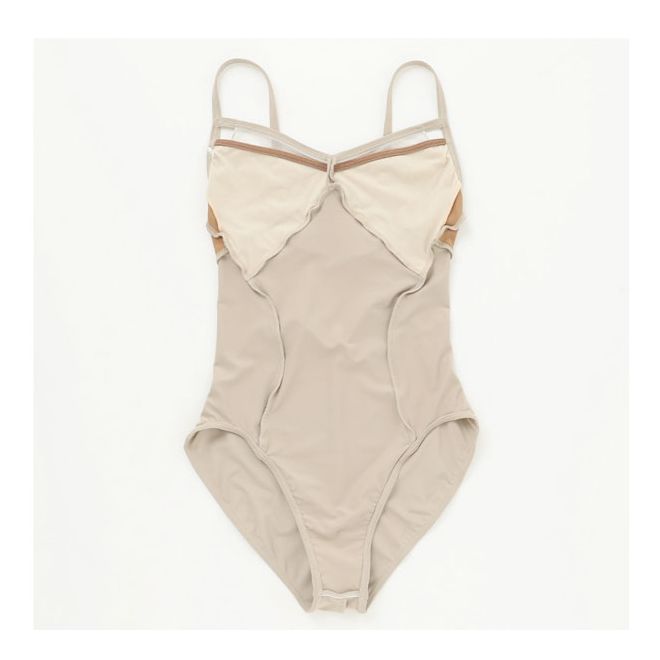 CHACOTT CAMISOLE LEOTARD WITH MESH OVERLAY