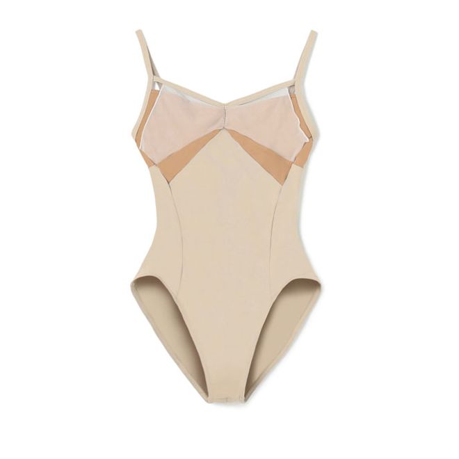 CHACOTT CAMISOLE LEOTARD WITH MESH OVERLAY