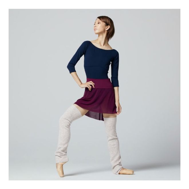 CHACOTT 3/4-SLEEVED LEOTARD