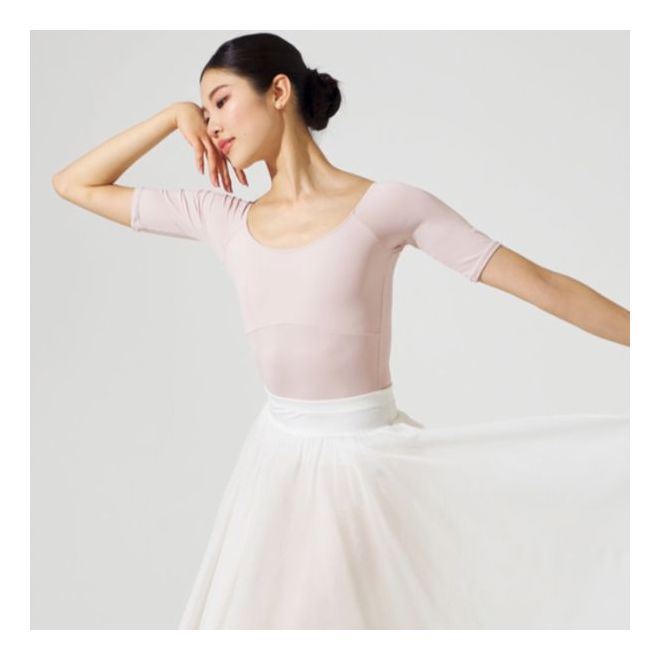 HANNAH O'NEILL COLLECTION: HALF-SLEEVED LEOTARD