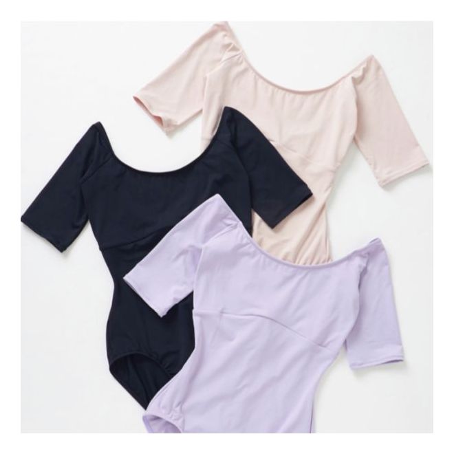 HANNAH O'NEILL COLLECTION: HALF-SLEEVED LEOTARD