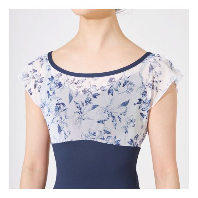 CHACOTT S/S 2024: FLARED SLEEVE LEOTARD W/ PATTERN