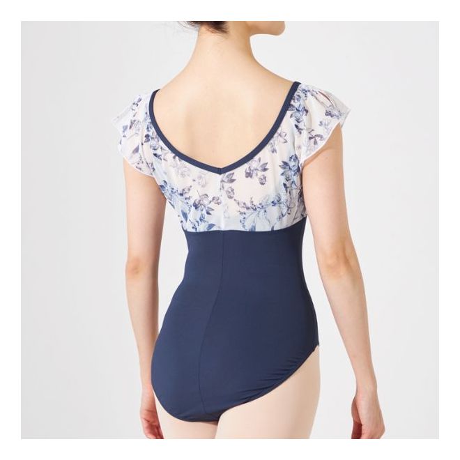 CHACOTT S/S 2024: FLARED SLEEVE LEOTARD W/ PATTERN