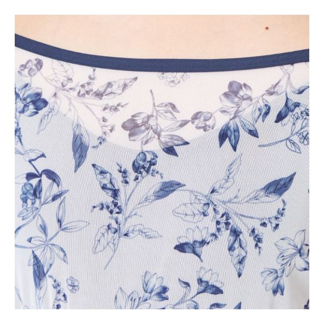 CHACOTT S/S 2024: FLARED SLEEVE LEOTARD W/ PATTERN