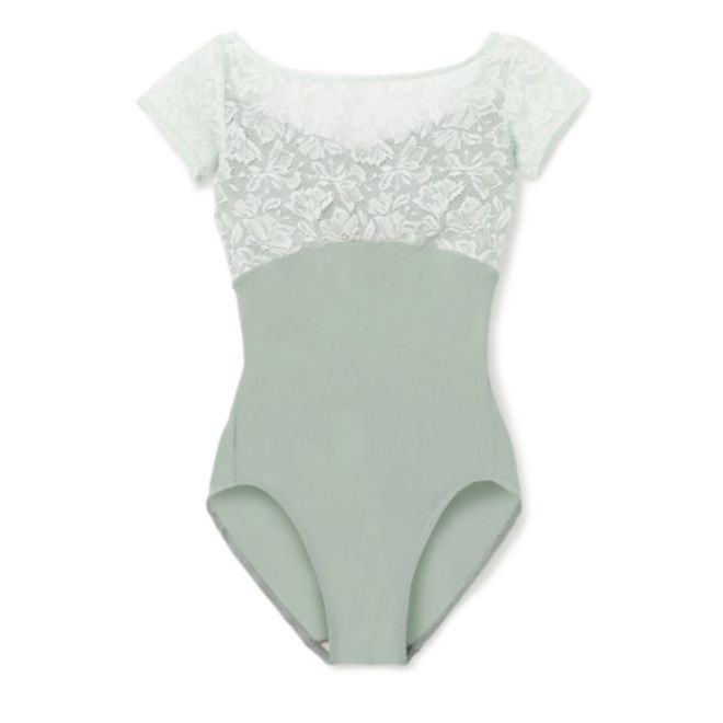 MAY NAGAHISA CHERRY BLOSSOM FRENCH SLEEVED LEOTARD