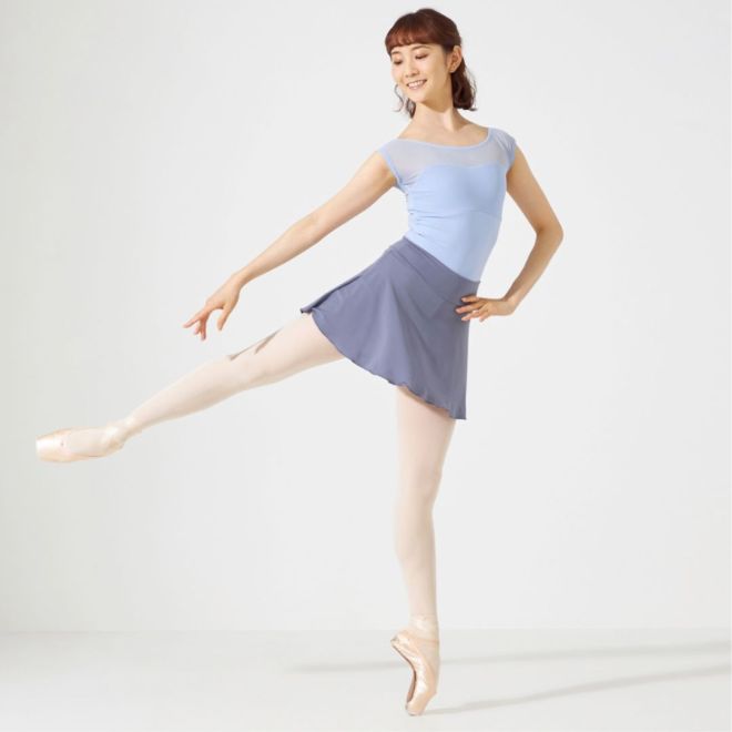 CHACOTT FRENCH-SLEEVED LEOTARD