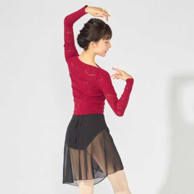 CHACOTT CHIFFON WRAP SKIRT