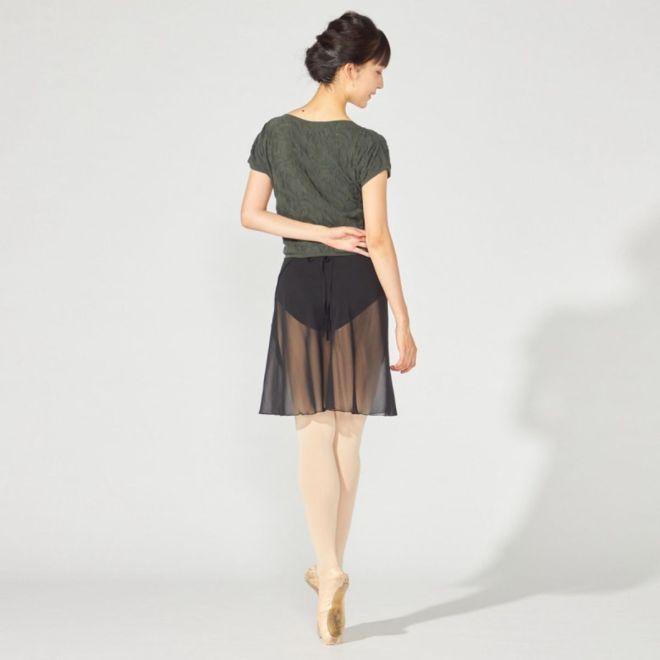 CHACOTT CHIFFON WRAP SKIRT
