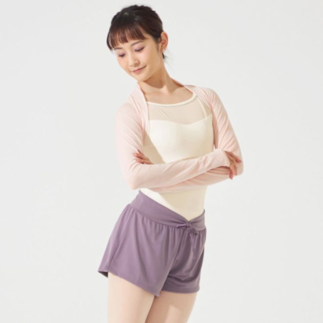 CHACOTT WARM UP SHORTS WITH PINCHED WAISTLINE