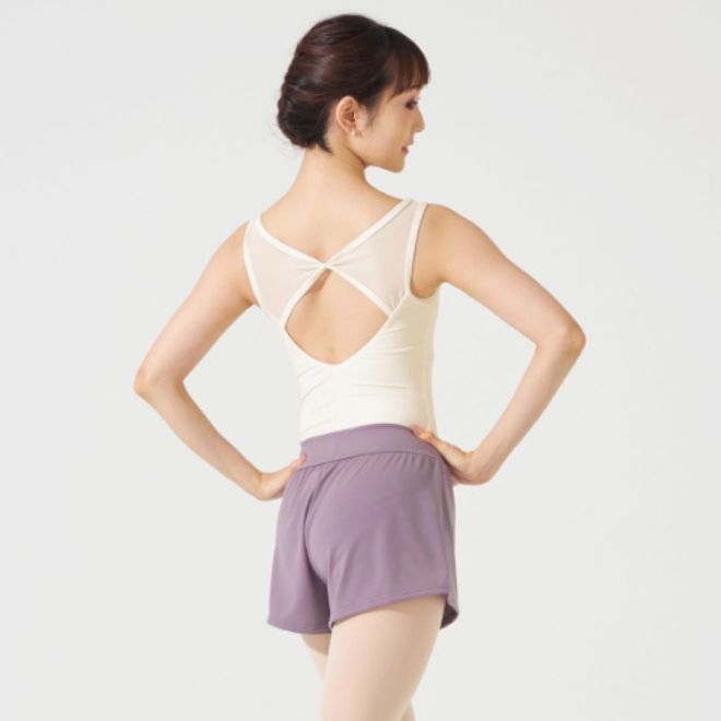 CHACOTT WARM UP SHORTS WITH PINCHED WAISTLINE