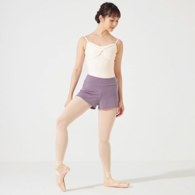 CHACOTT WARM UP SHORTS WITH PINCHED WAISTLINE