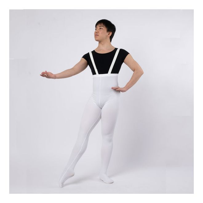 CHACOTT MENS' FOOTED TIGHTS WITH SUSPENDERS