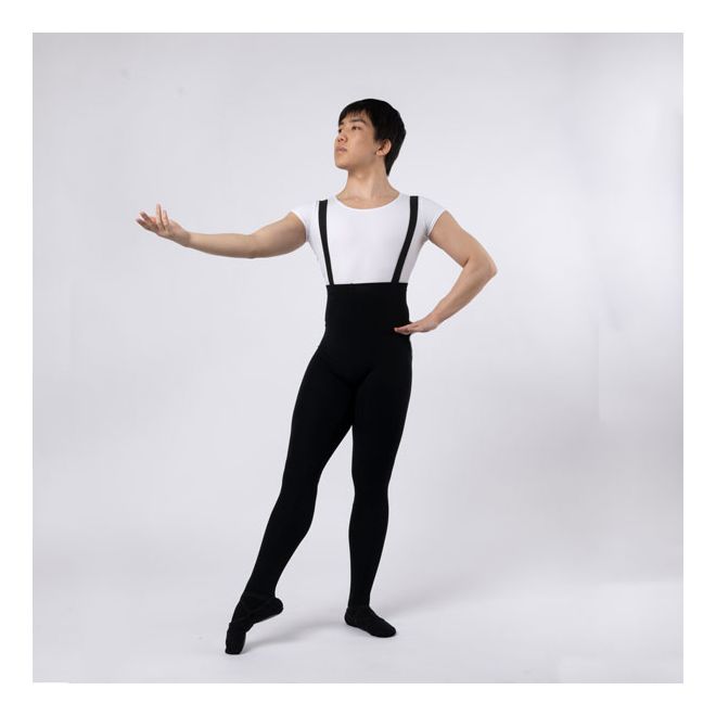 CHACOTT MENS' FOOTED TIGHTS WITH SUSPENDERS