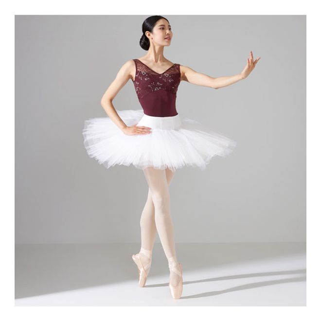 NELA LACE TANK SLEEVED LEOTARD