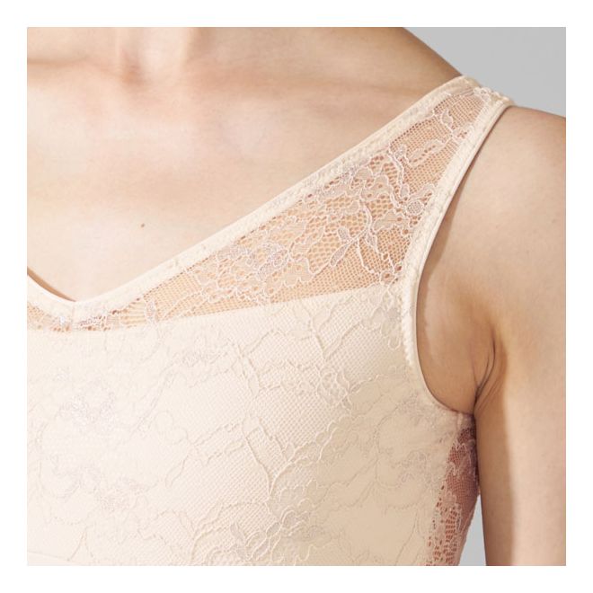 NELA LACE TANK SLEEVED LEOTARD