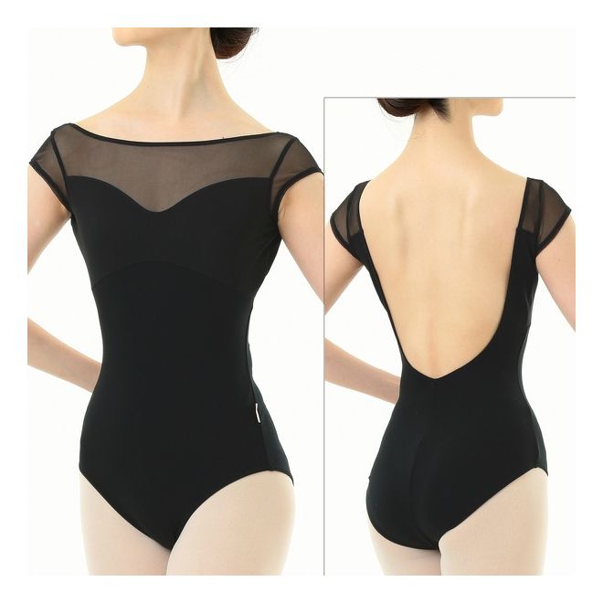 NELA COLLECTION, CAP SLEEVES LEOTARD