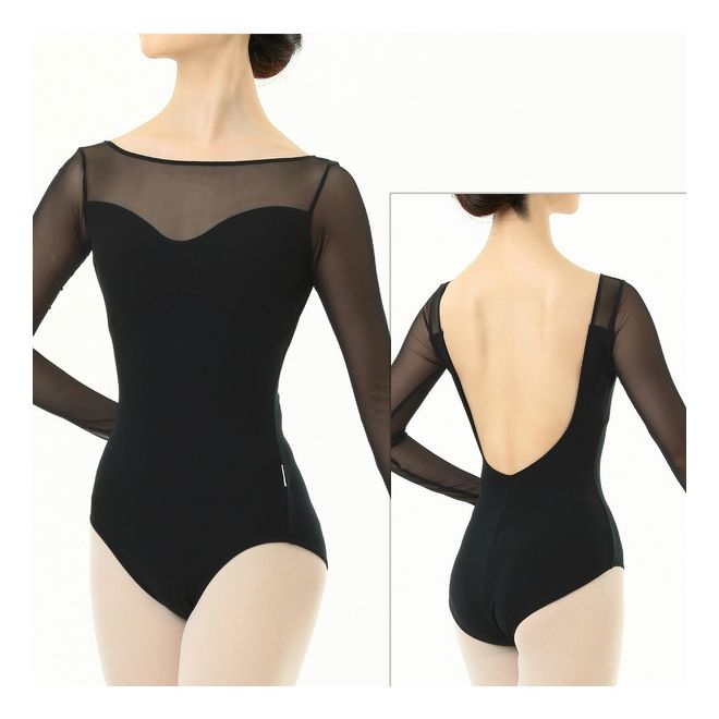 NELA COLLECTION, LONG SLEEVES LEOTARD