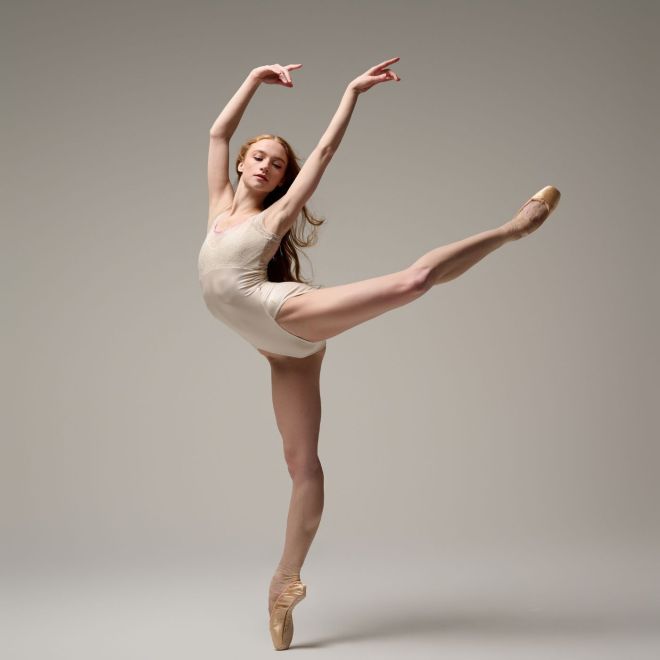 CATHERINE HURLIN CAP SLEEVED LEOTARD