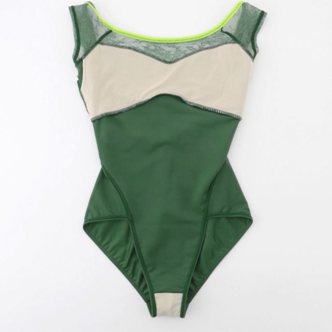 CATHERINE HURLIN CAP SLEEVED LEOTARD