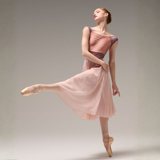 CATHERINE HURLIN FRENCH SLEEVED LEOTARD