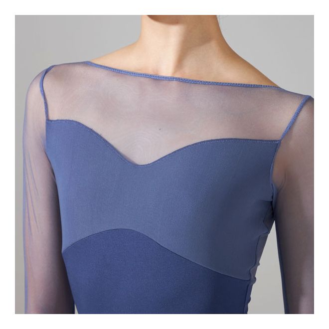 MESH LONG SLEEVED LEOTARD